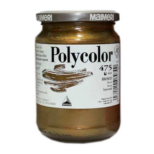 رنگ اکریلیک مایمری مدل پلی کالر polycolor با قوطی شیشه ای 140 میل