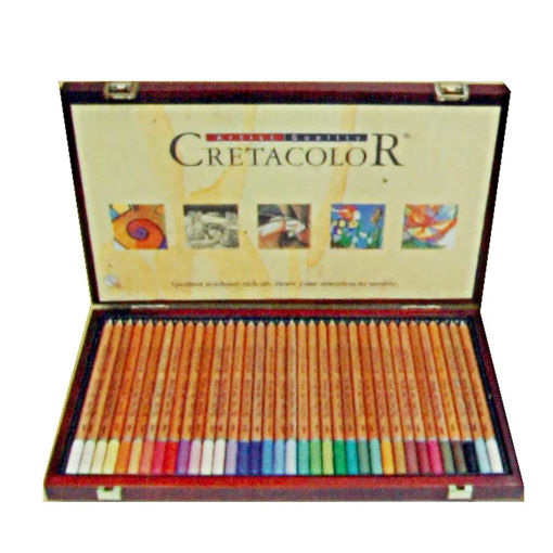 مداد پاستل 36 رنگ کرتاکالر در جعبه چوبی