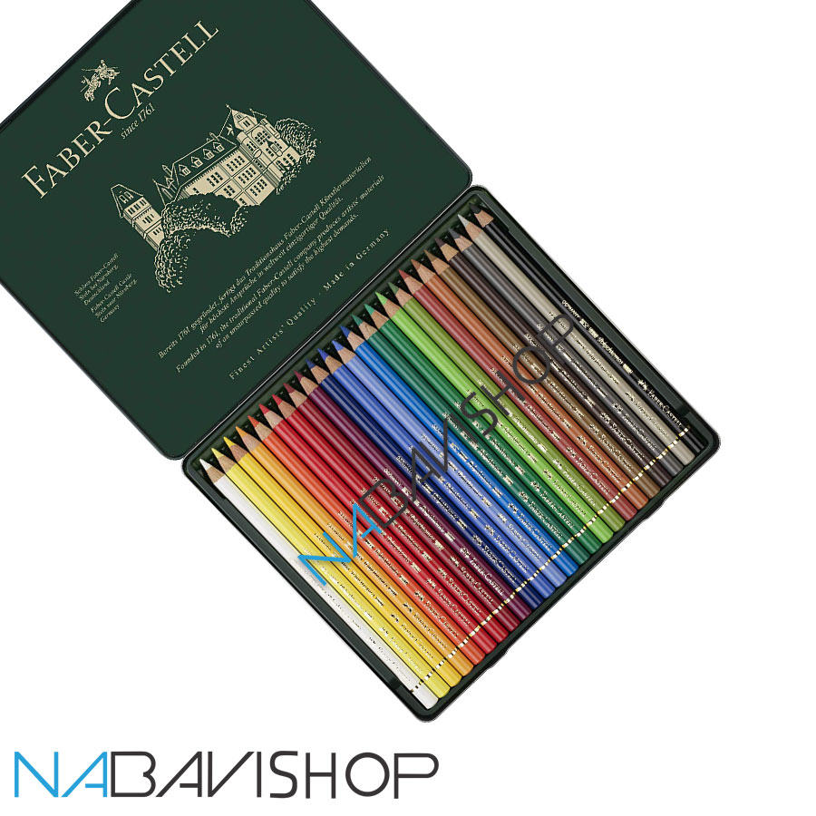 مداد رنگی پلی کروم 24 رنگ فابر کاستل مدل Polychromos