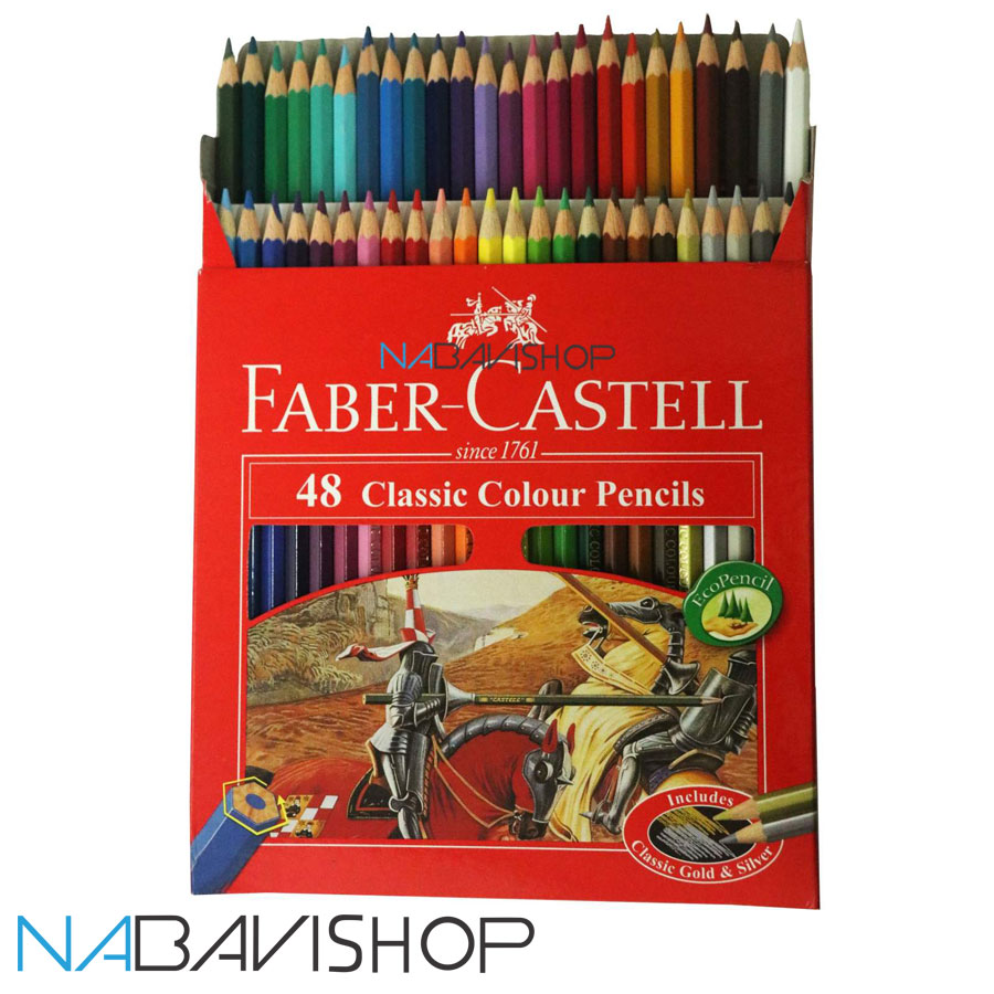 مداد رنگی 48 رنگ فابرکاستل مدل classic48p