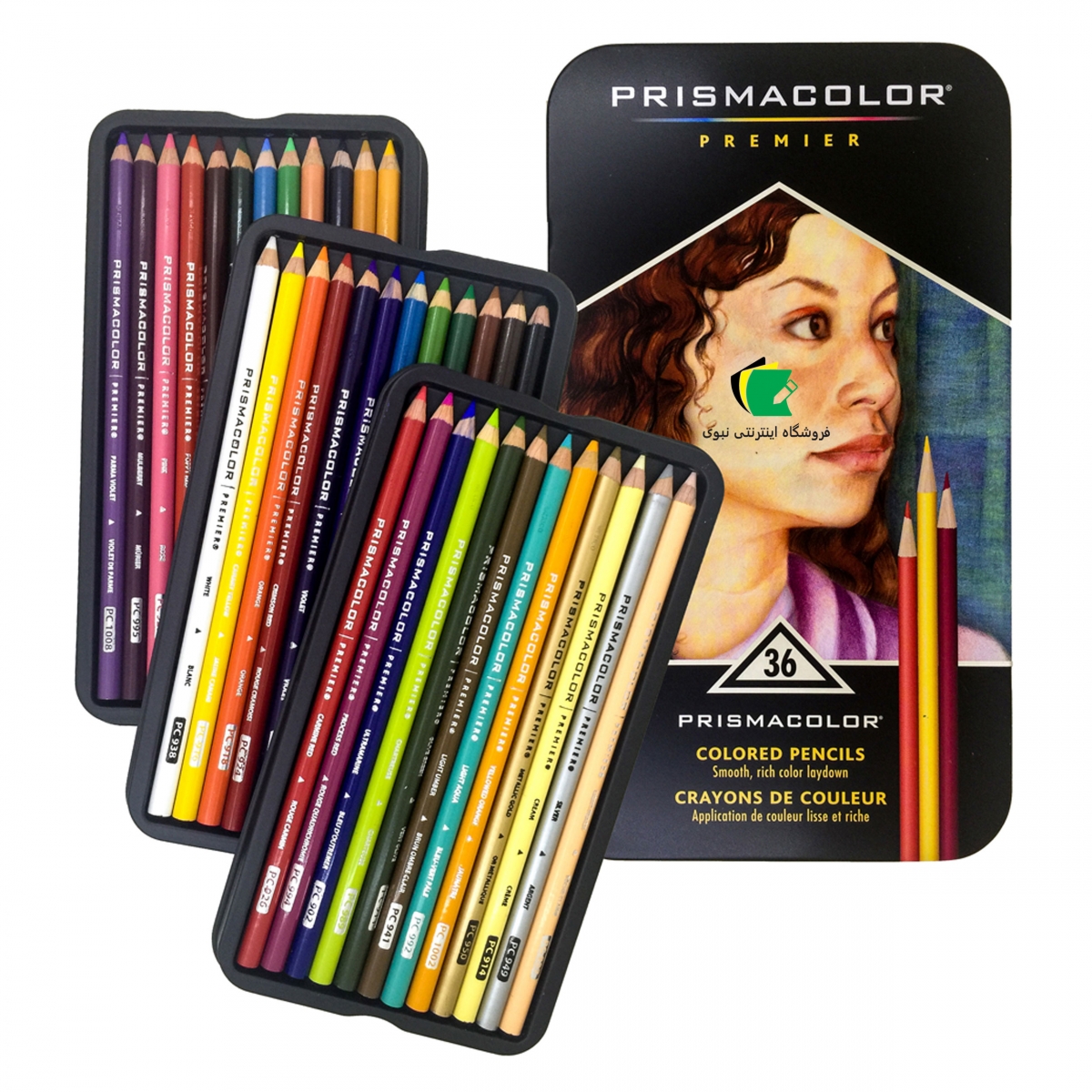 مداد رنگی 36 رنگ پریسماکالر مدل premier کد 3451