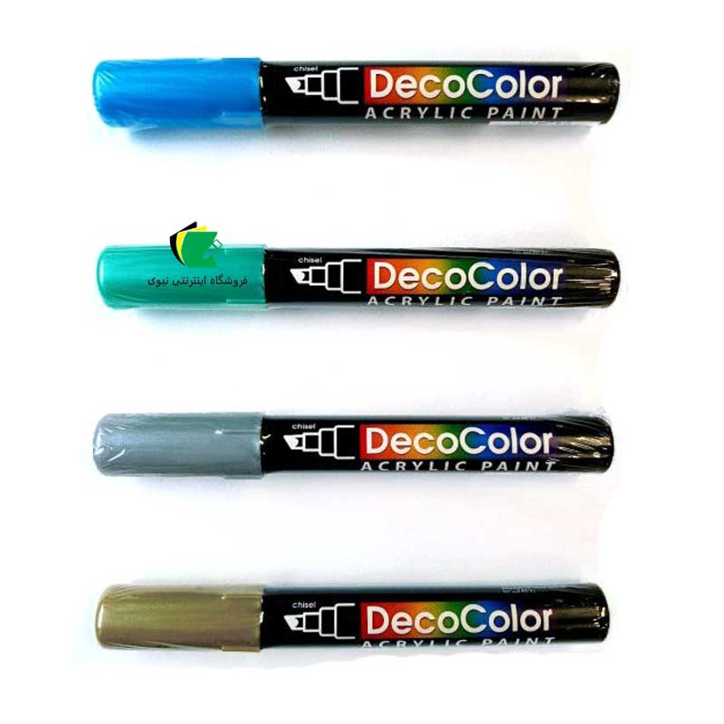 ماژیک اکریلیک یوشیدا مدل ماژیک کالیگرافی دکوکالر decoColor سر تخت کج