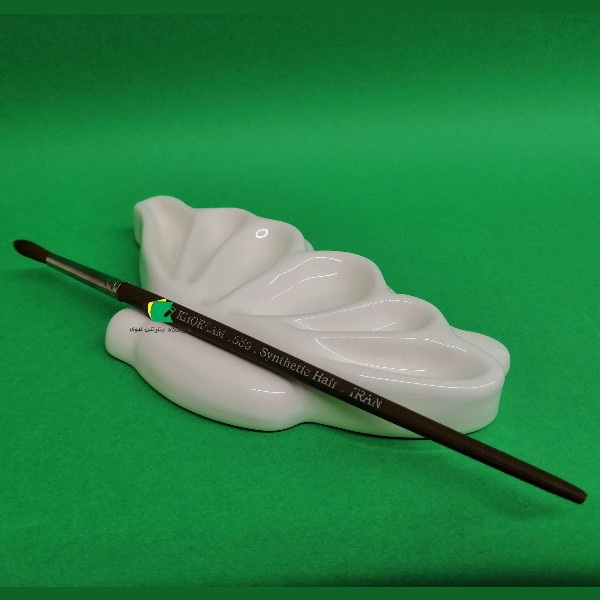 پالت وندا مدل پالت سرامیکی پروانه 6 خانه و یک جای قلم