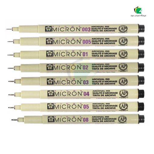 راپید ساکورا مشکی مدل micron رنگ در اندازه های مختلف