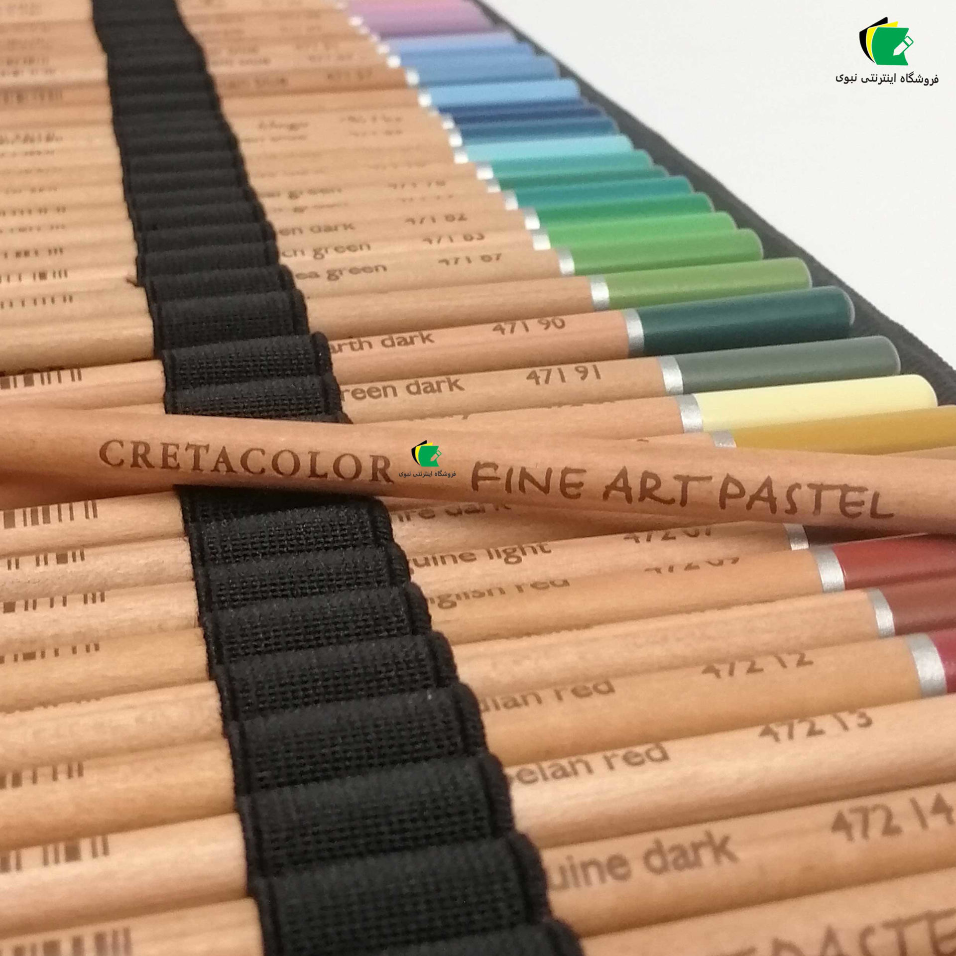 مداد پاستل 72 رنگ کرتاکالر مدل پاستل مدادی 47073 به همراه کیف طرح کرتاکالر