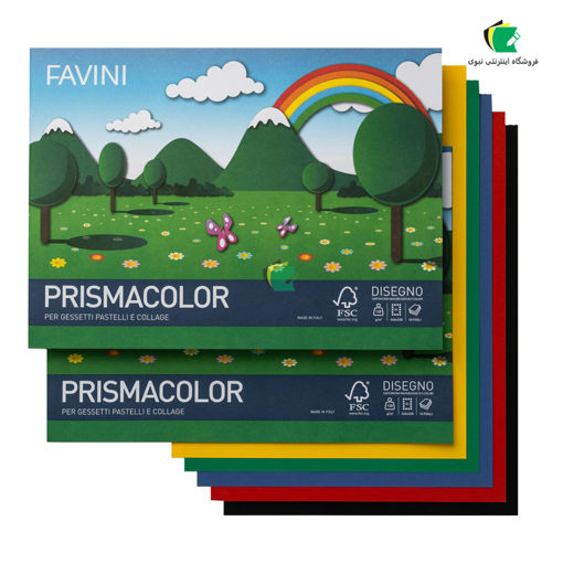 دفتر رنگی فاوینی مدل پریسماکالر 10 برگ مناسب نقاشی و کاردستی