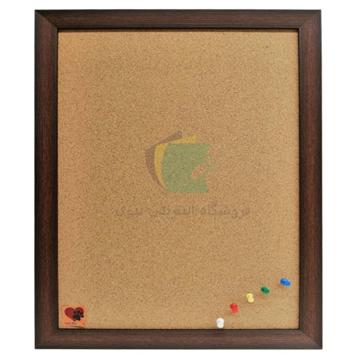 تابلو اعلانات چوب پنبه فابیران سایز 90x120 سانتی متر