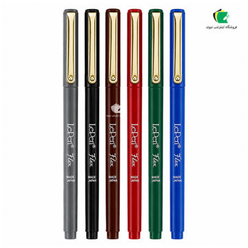 ست براش نوک نمدی لپن یوشیدا 6 رنگ مدل LePen flex کد 4800-6A