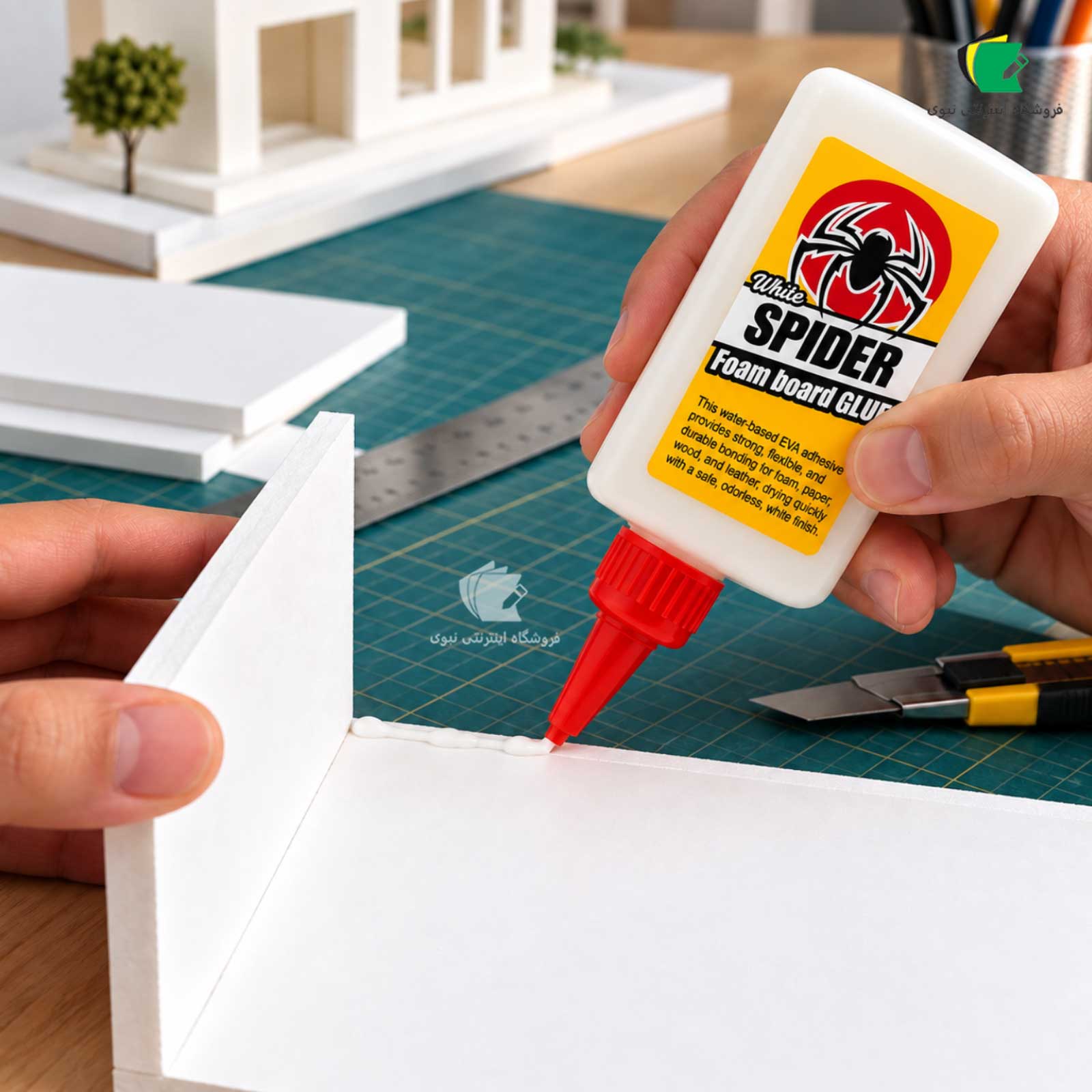 چسب فوم برد و ماکت سازی وایت اسپایدر White Spider