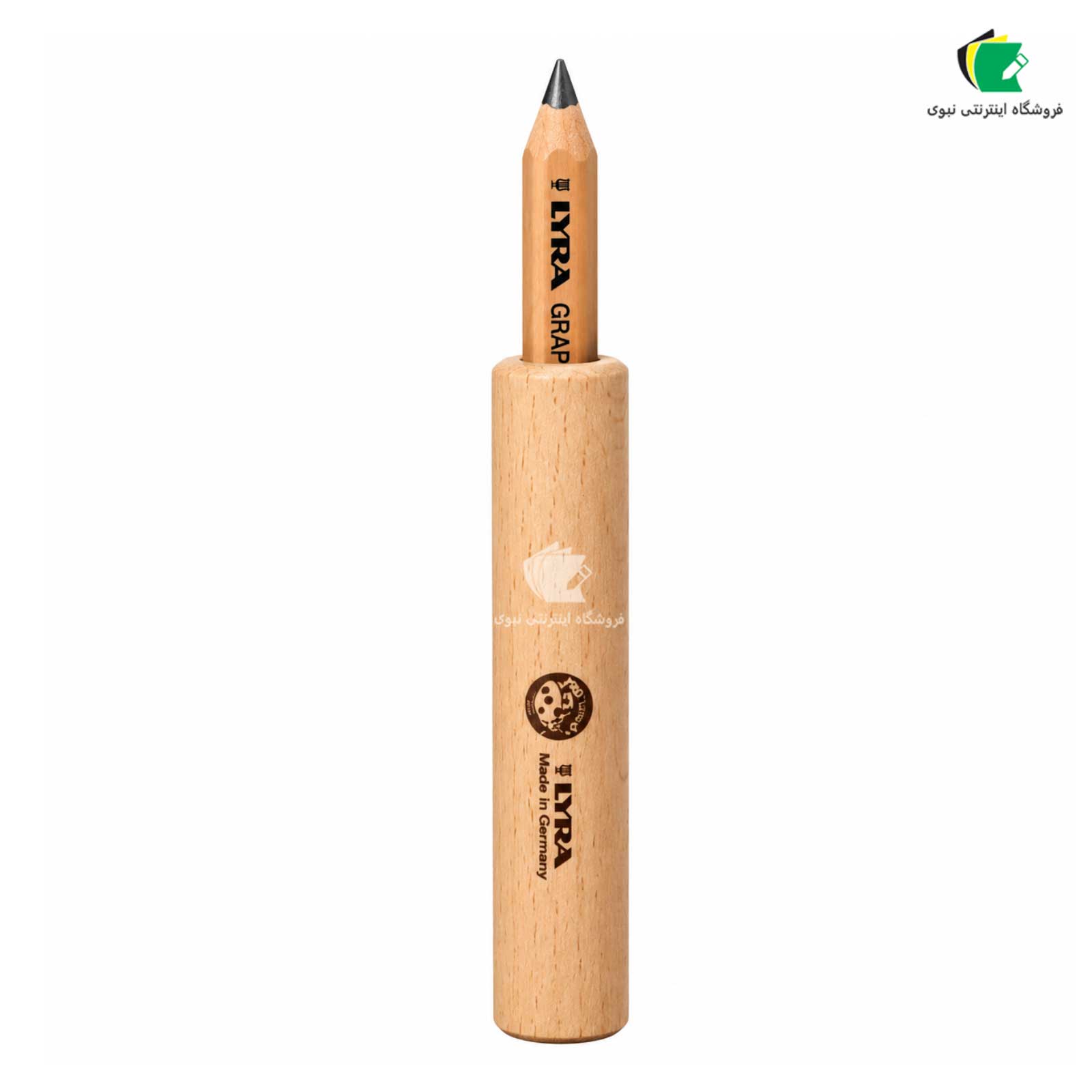 مداد گرافیتی لیرا مدل Ferby Graphite همراه با مدادگیر چوبی لیرا